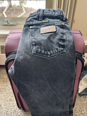 Wrangler Black Wash Bootcut Jeans